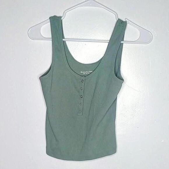 Abercrombie & Fitch Tops - Abercrombie & Fitch Women's Green Vests-tanks-cami 10